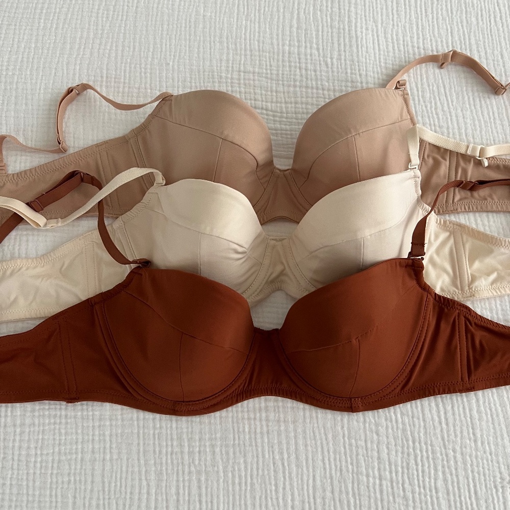 Three Bras: Kit Undergarments The Kit Molded Balconette Bra, Size 34B
